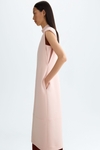 Midi straight-fit crepe dress