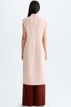 Midi straight-fit crepe dress