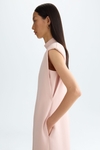 Midi straight-fit crepe dress