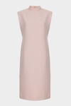 Midi straight-fit crepe dress