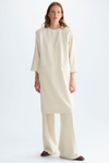 Vestido chaleco oversize crepé