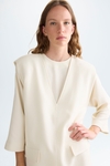 Vestido chaleco oversize crepé