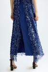 Sequinned satin straight-fit dress