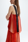 Obi print bambula long dress