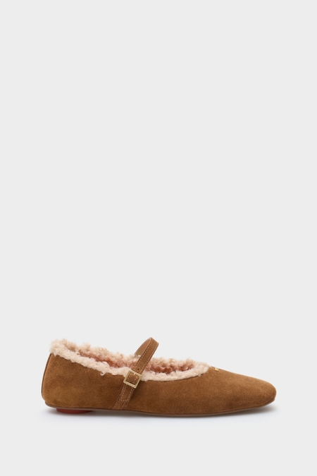 CUBO SUEDE MARY JANE BALLET FLATS