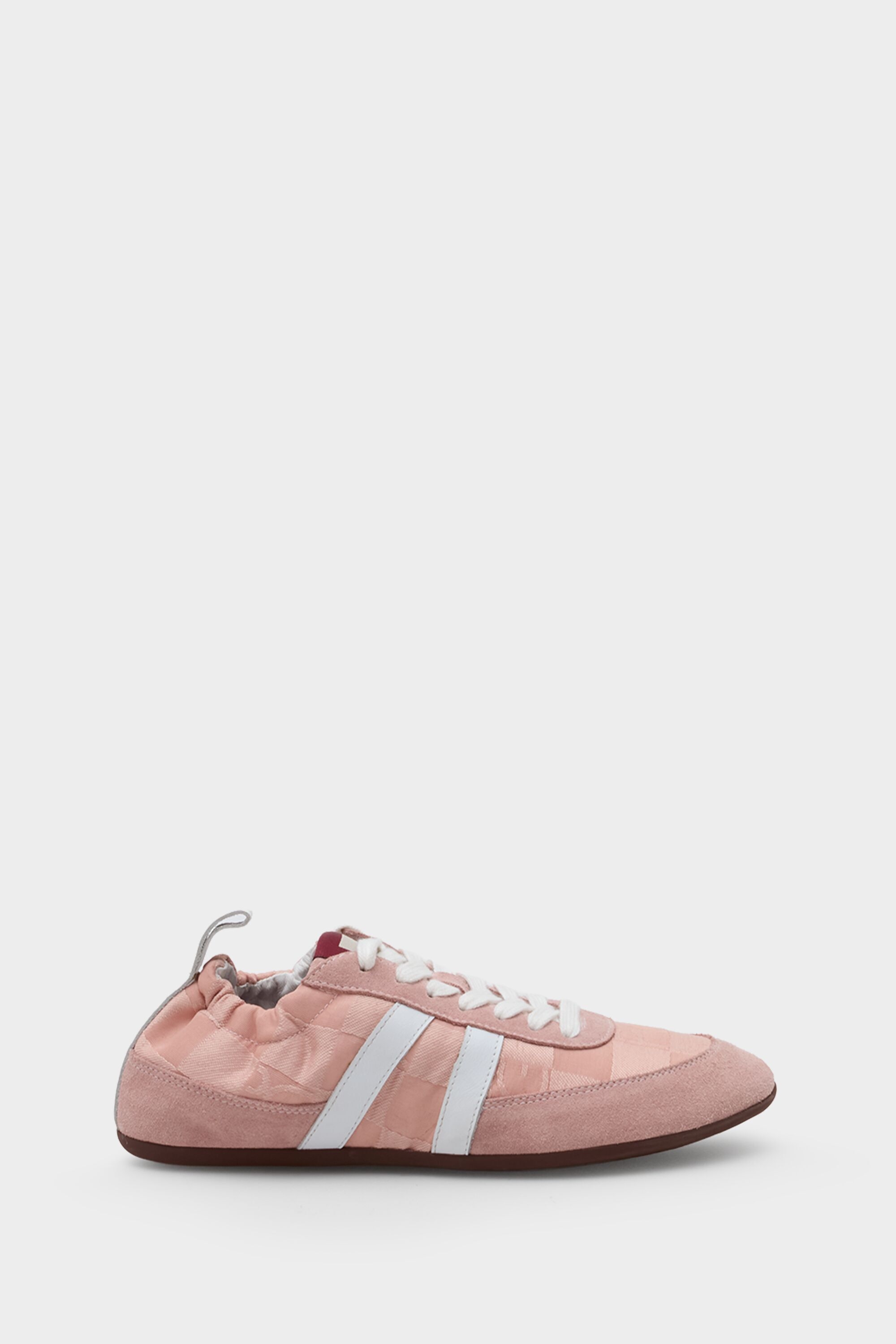 Cubo PG leather canvas ruched sneakers
