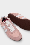 Cubo PG leather canvas ruched sneakers