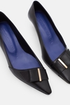Obi leather 45 pumps