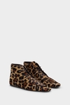 Suede flat ankle boots