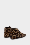 Suede flat ankle boots
