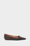 Leather heel flats