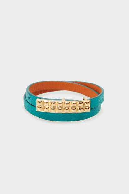 Choco PG leather bracelet