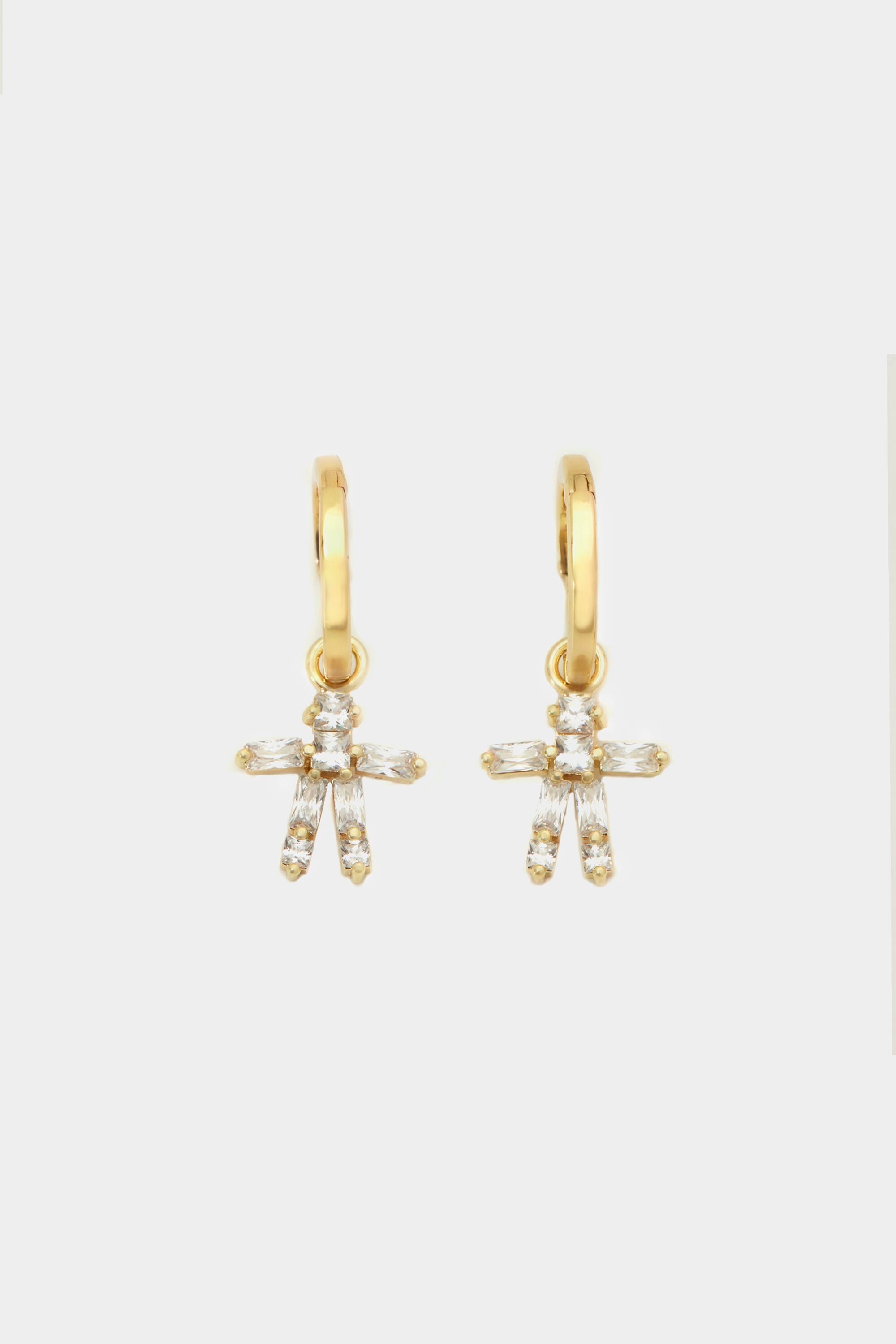Rectangles hoop earrings