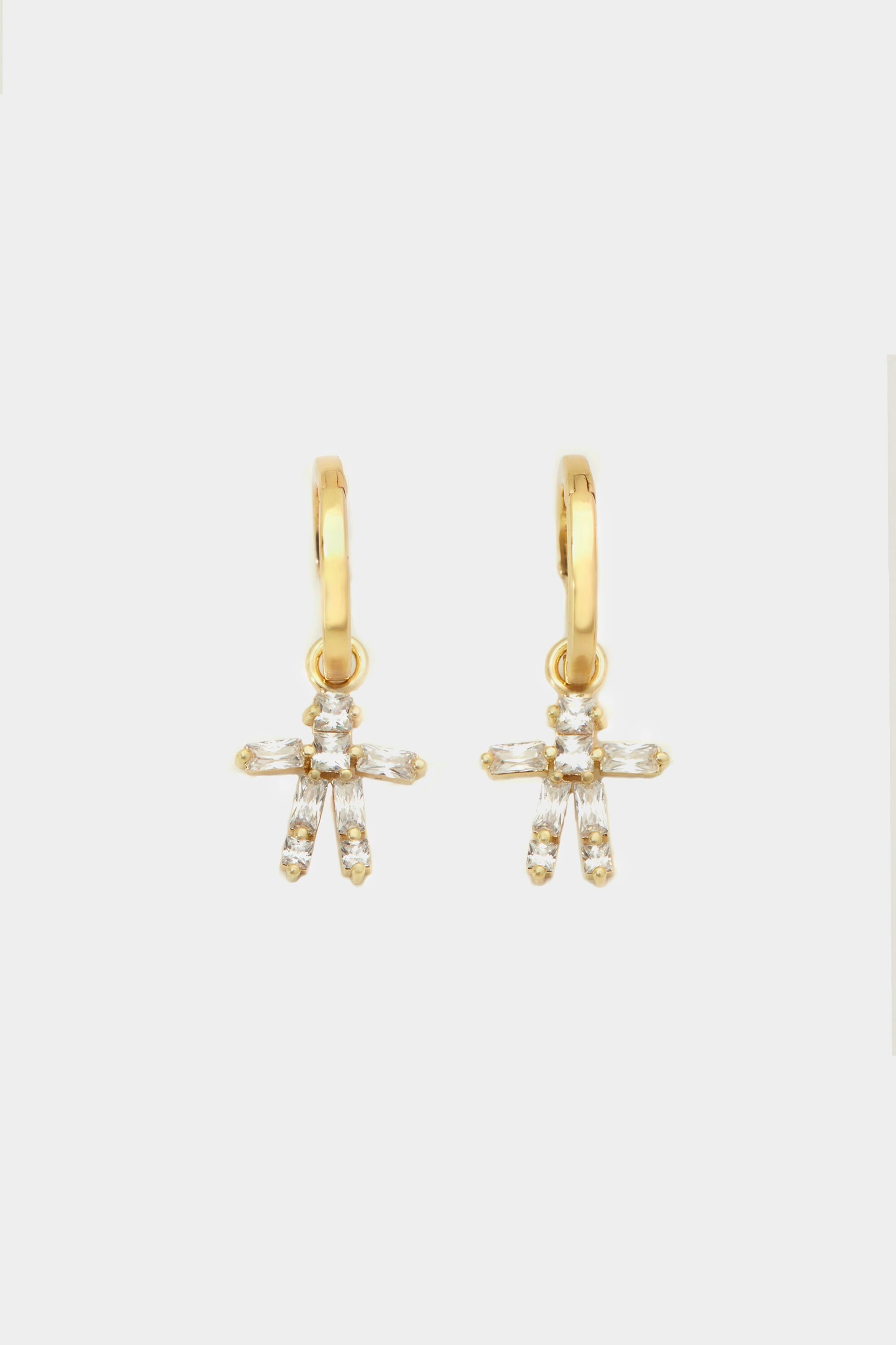 Rectangles hoop earrings