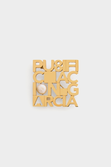 PG TYPO BROOCH