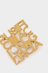 PG Typo brooch