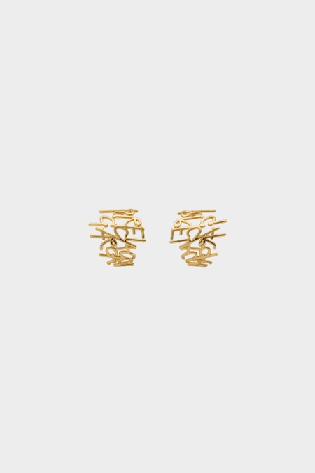 PG TYPO HOOP EARRINGS