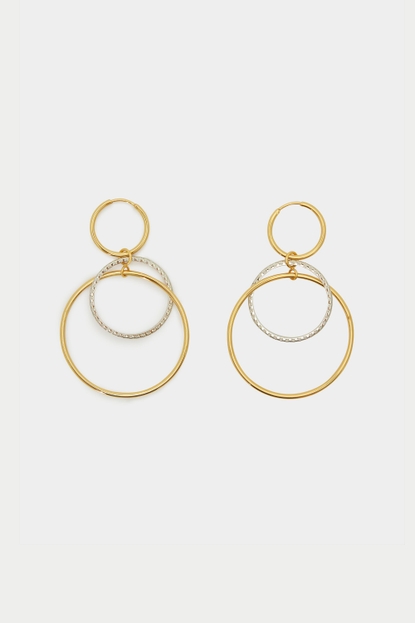 TRI-PG HOOP EARRINGS