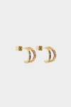 Radiant hoop earrings