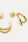 Radiant hoop earrings