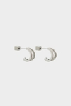 Radiant hoop earrings