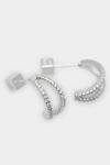 Radiant hoop earrings