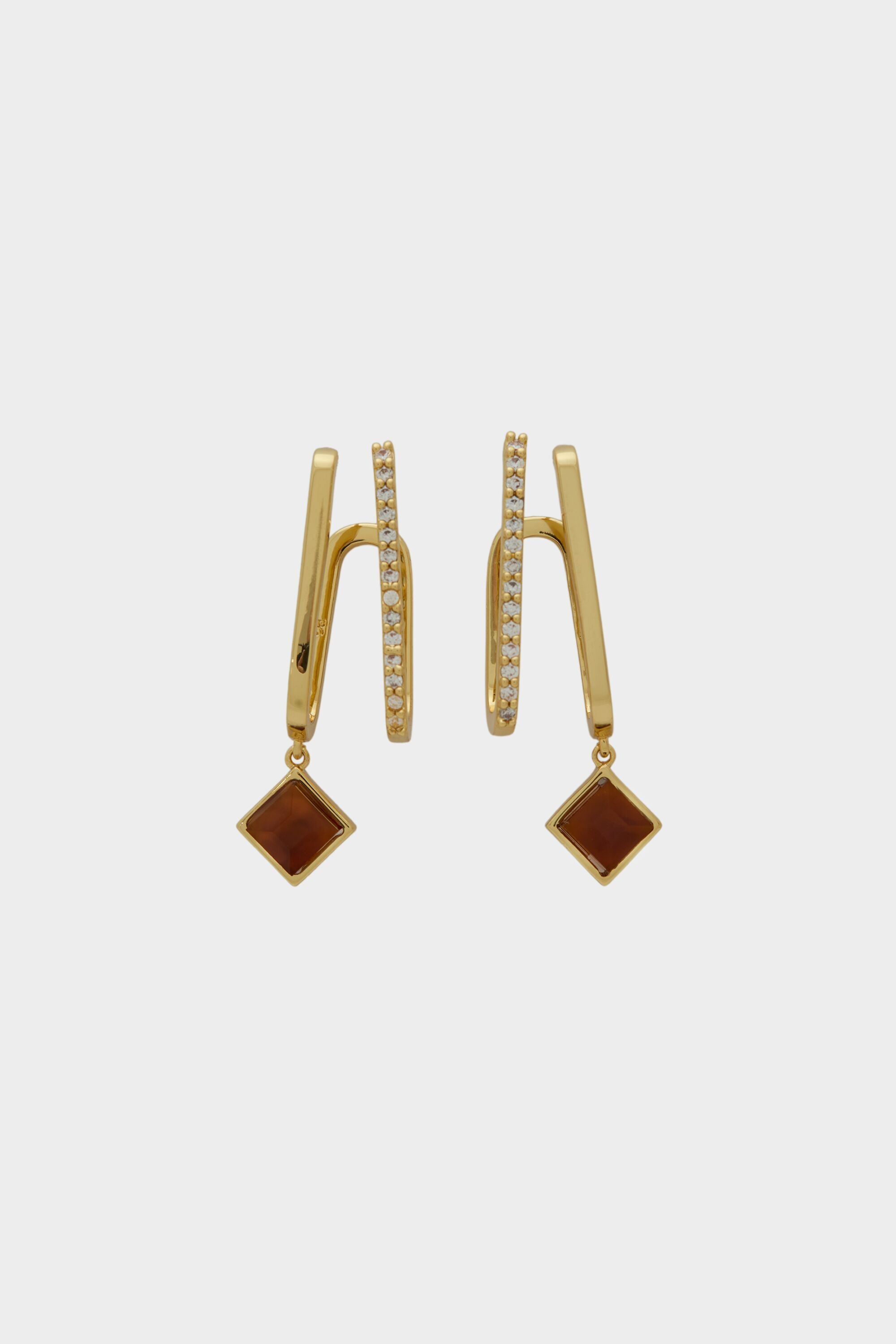 8-angles double earrings