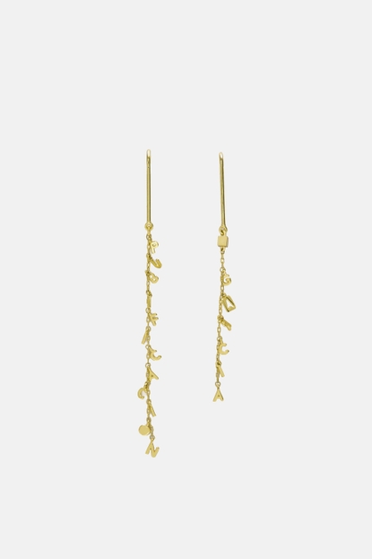 PG LINES DROP EARRINGS