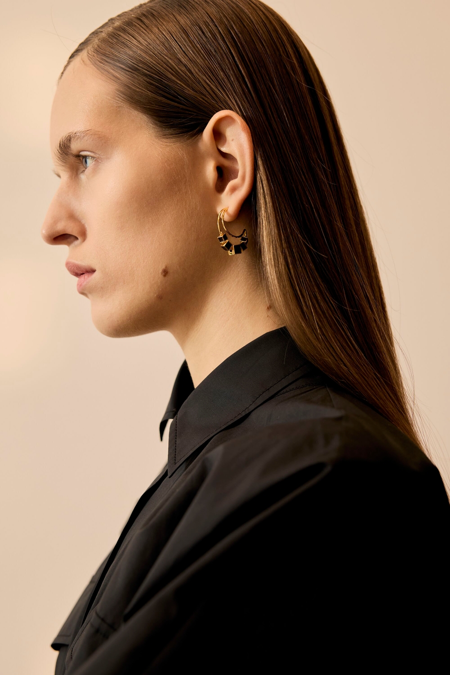 CHOCO PG HOOP EARRINGS