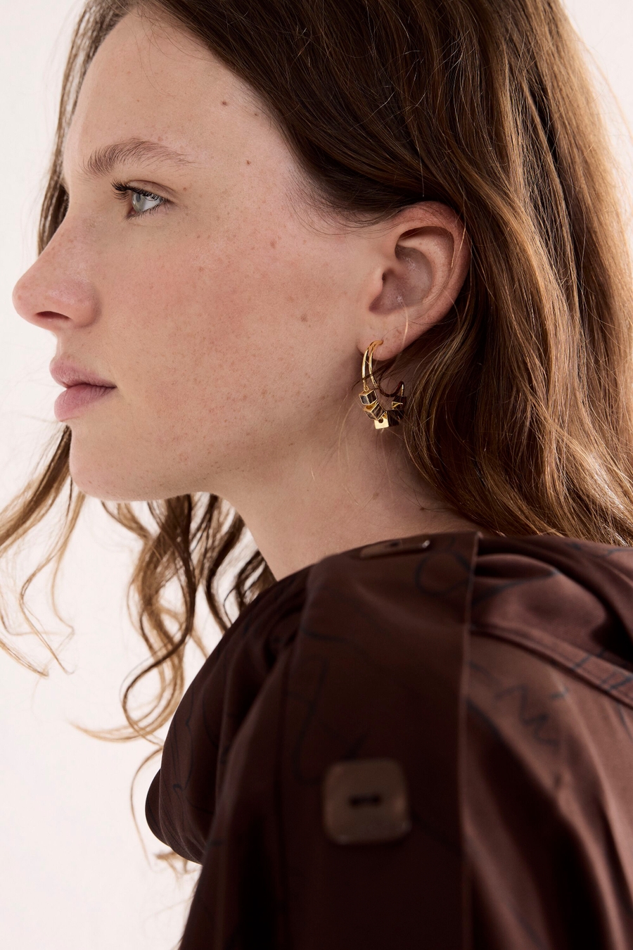 CHOCO PG HOOP EARRINGS