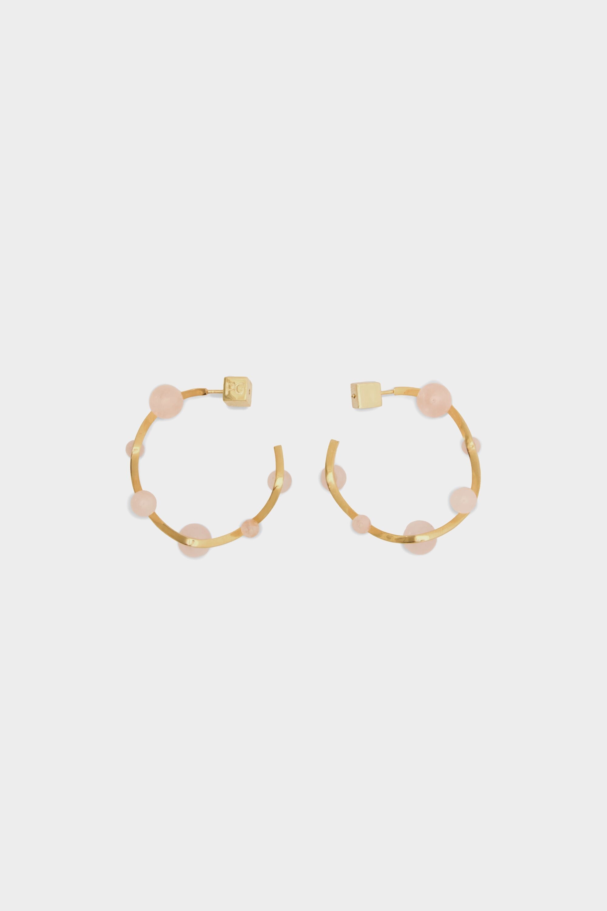 Wavy hoop earrings