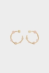 Wavy hoop earrings