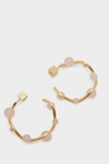Wavy hoop earrings