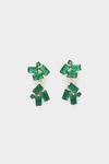 Rectangle drop earrings