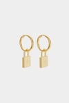 Candado PG hoop earrings