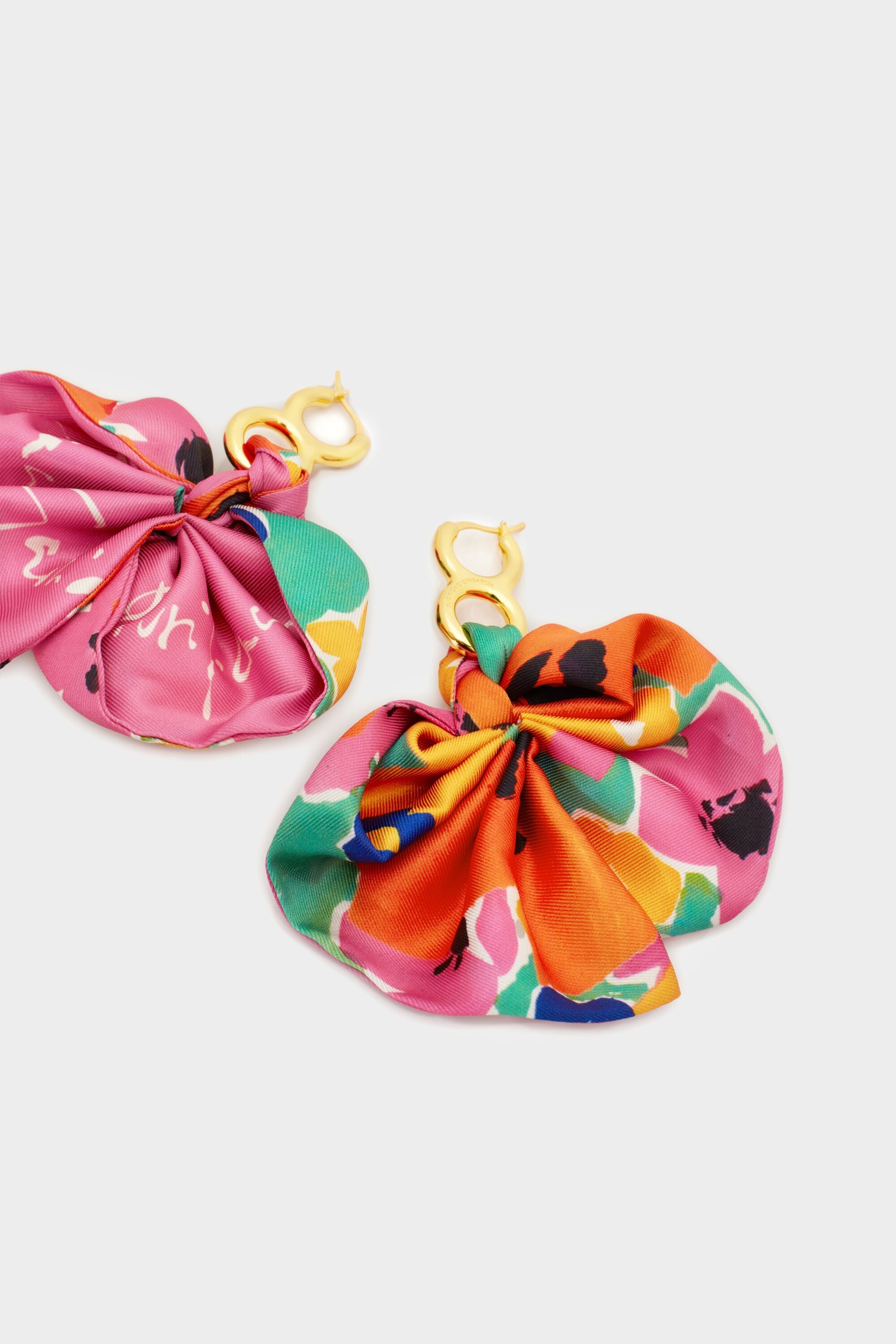 balenciaga scarf earrings
