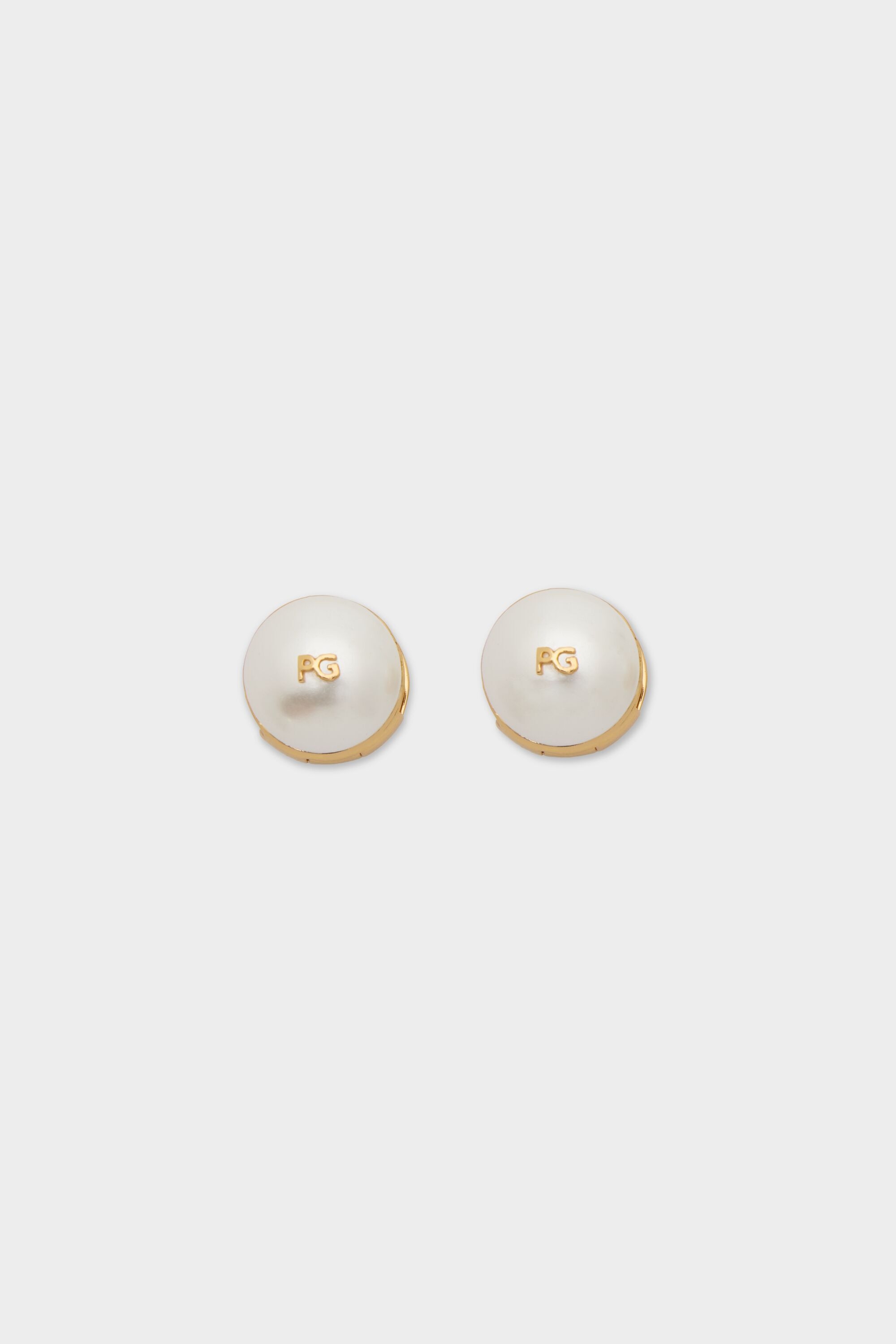 Biwa earrings - GOLD/PEARL