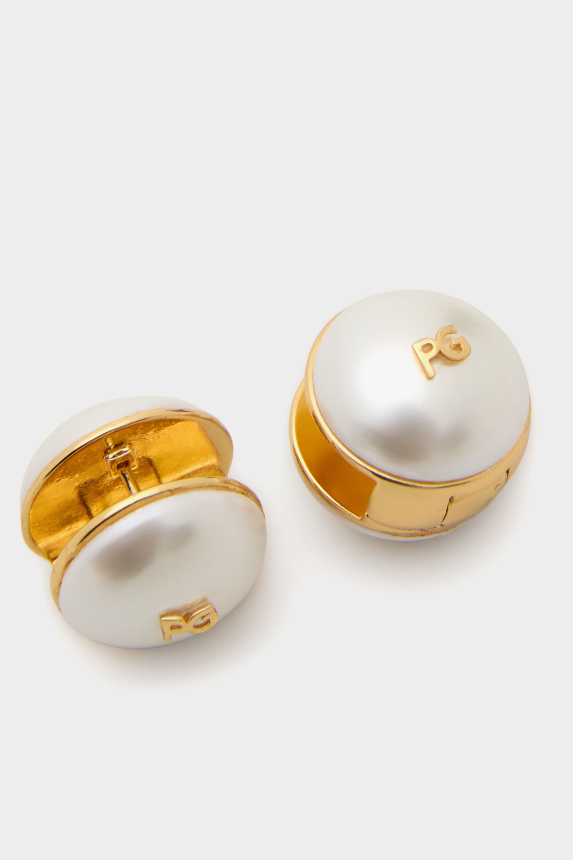 Biwa earrings gold/pearl - Purificacion Garcia Poland