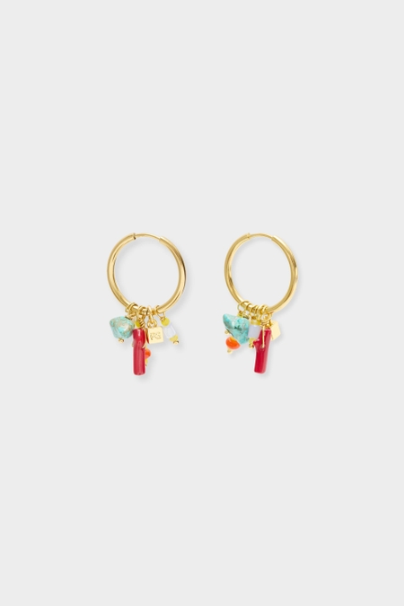 SUMMER BONDS HOOP EARRINGS