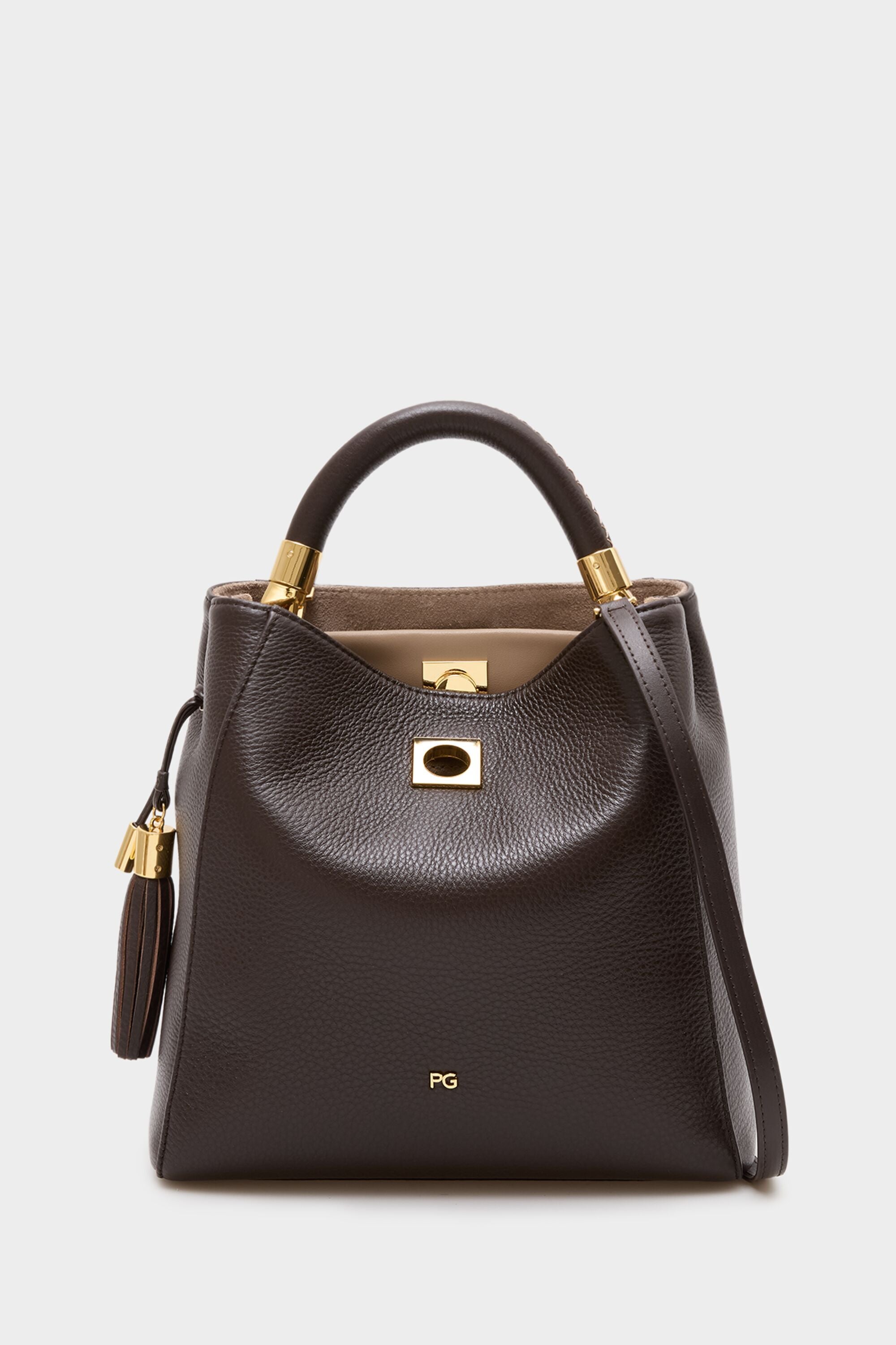 Samburu handbag bag dark brown - Purificacion Garcia Italy