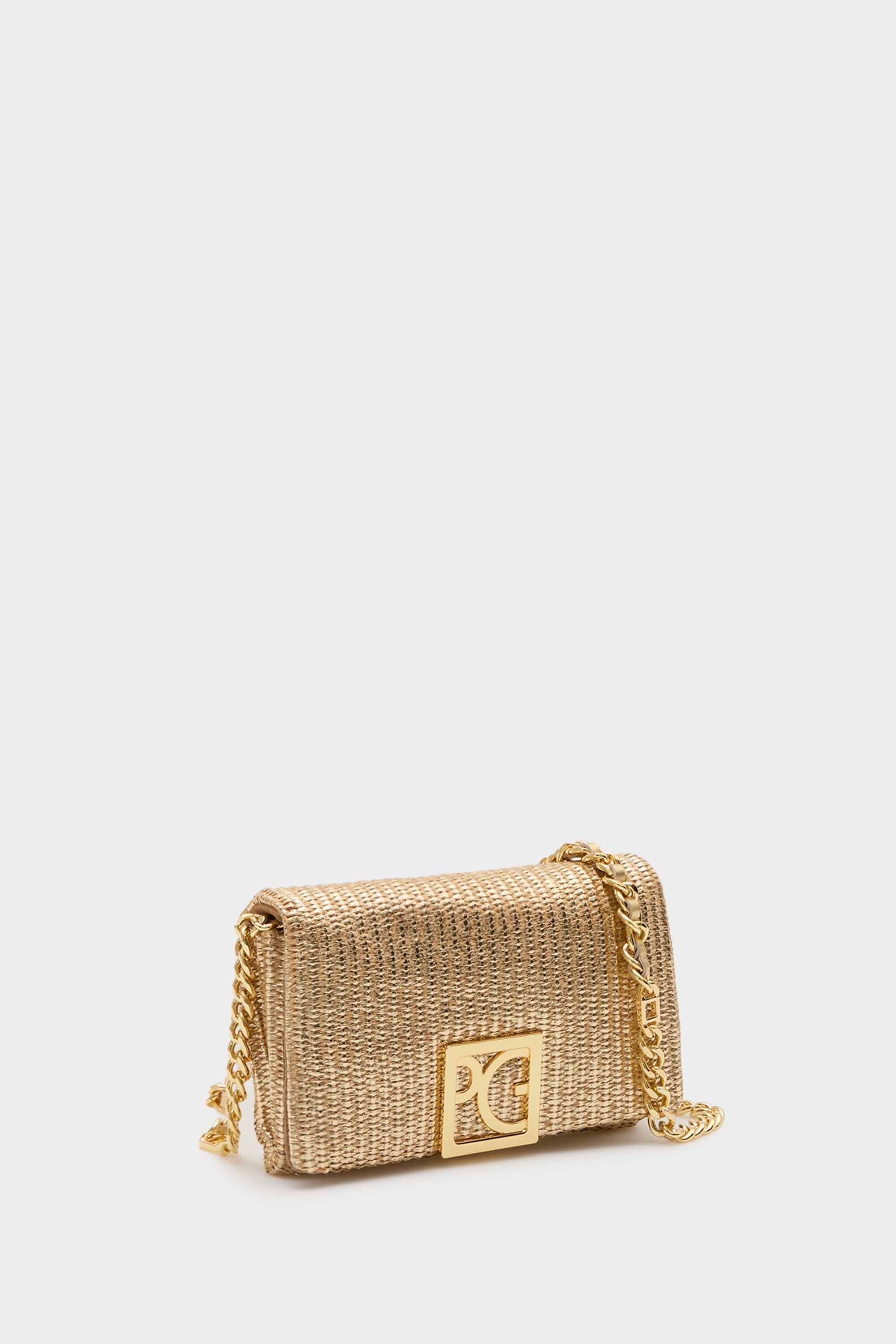 Homenaje Acolchado clutch gold - Purificacion Garcia United States