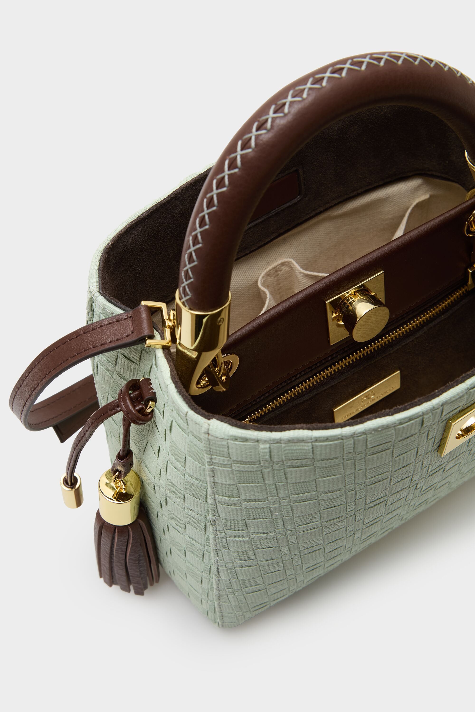 Samburu handbag mint green - Purificacion Garcia United States