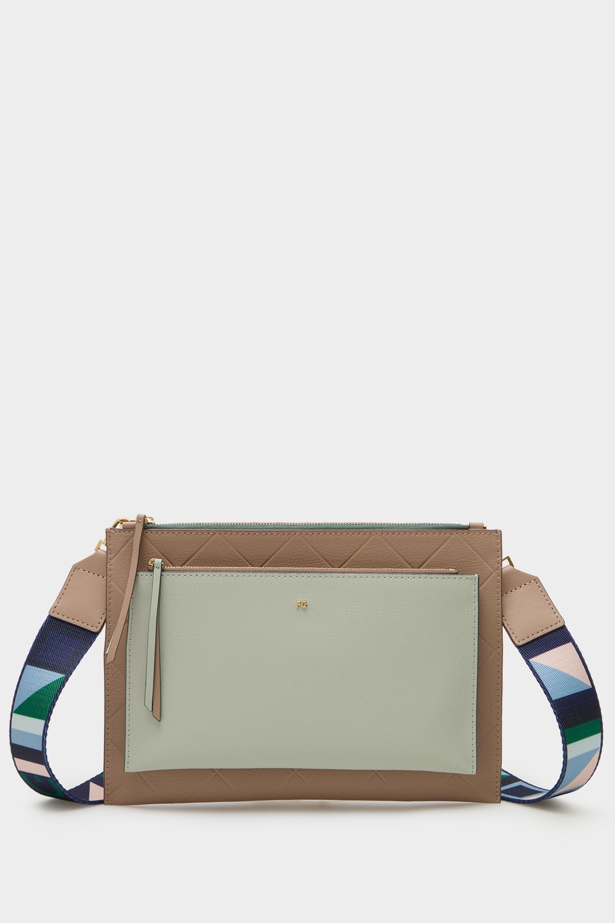 Tándem double crossbody bag