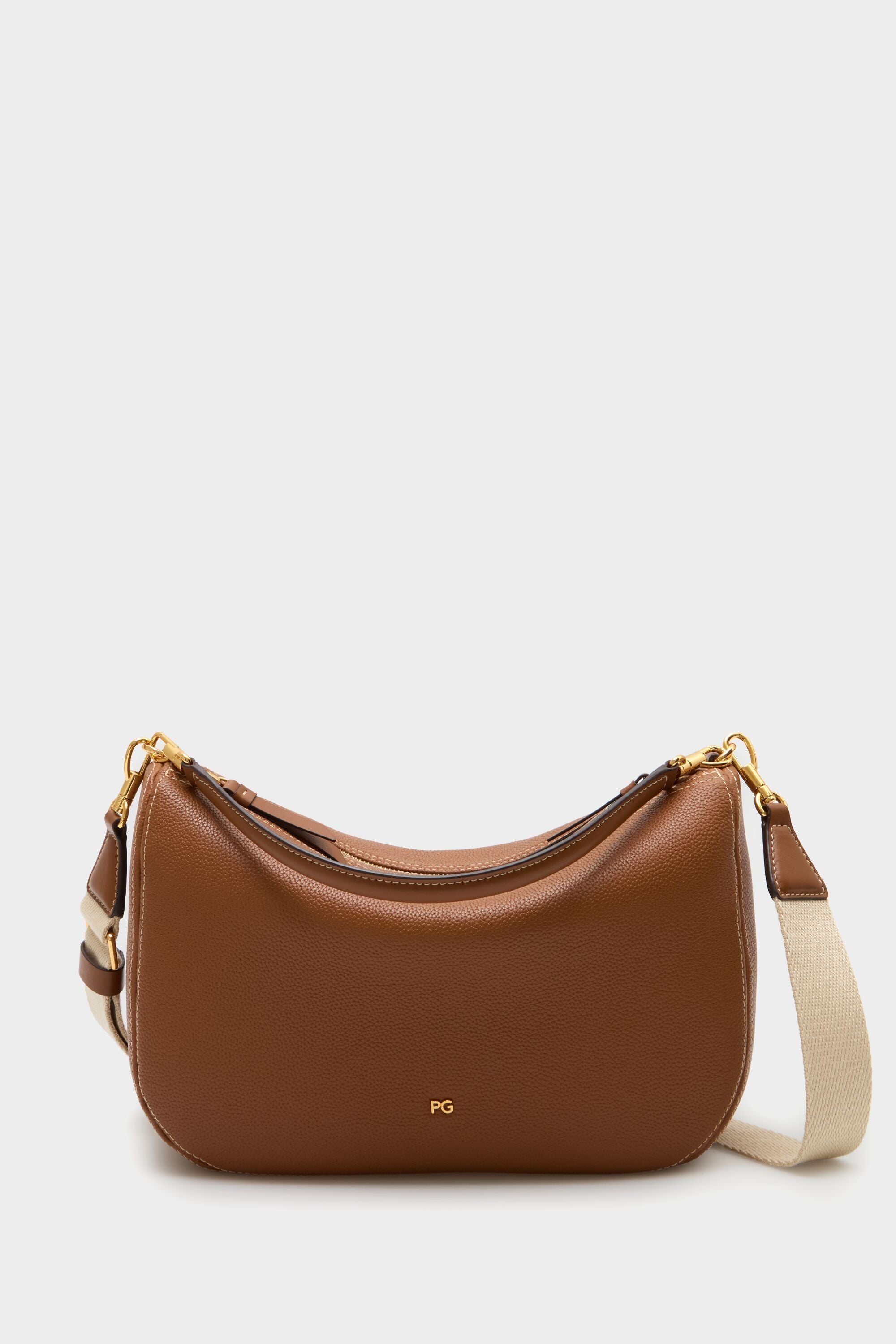 GGパターン ボディバッグ ベージュ・ブラウン Combinación Única shoulder bag toffee - Purificacion Garcia