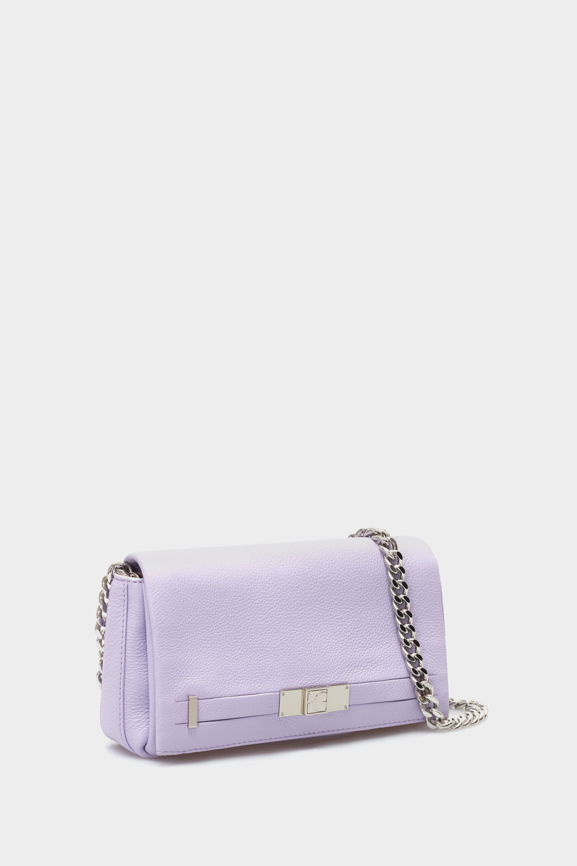Kate Spade Greer Chain Crossbody Lilac Saffiano Leather 