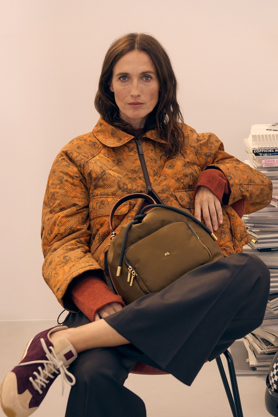 NYLON CROSSBODY BUCKET BAG