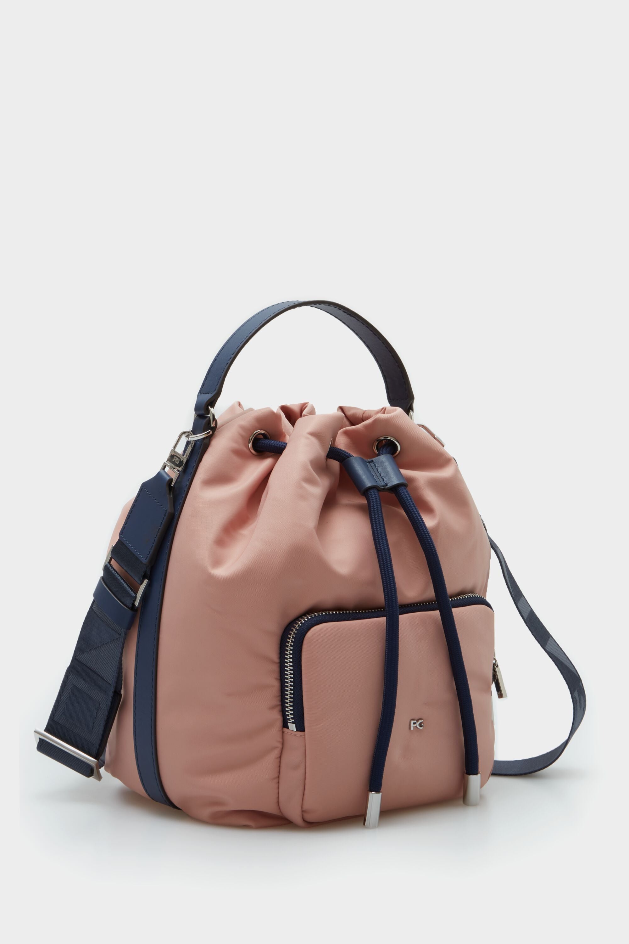 NYLON CROSSBODY BUCKET BAG peony - Purificacion Garcia
