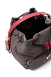 Nylon crossbody bucket bag