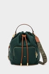 Nylon crossbody bucket bag