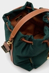 Nylon crossbody bucket bag